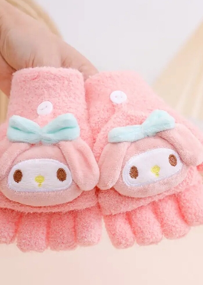 #Sanrio #Kuromi #Cinnamoroll #My #Melodi #Melody #Parmaksız #Kış - Görsel 2