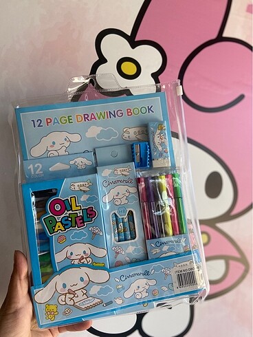 Pompompurin Sevimli Köpek Sanrio Kırtasiye Boyama Set Pompompu