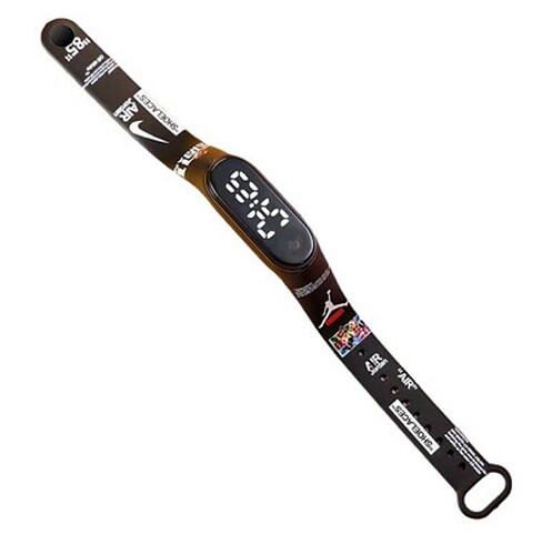 Nike air jordan Siyah Basketbol Dijital Led Çocuk ve Yetişkin Ko - Görsel 3