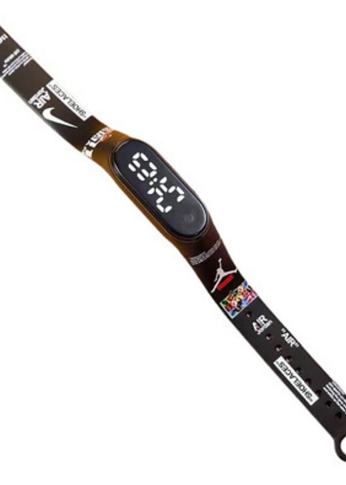 Nike air jordan Siyah Basketbol Dijital Led Çocuk ve Yetişkin Ko - Görsel 3