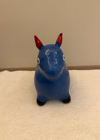 Mavi Şişme Oyuncak İnek - Görsel 2