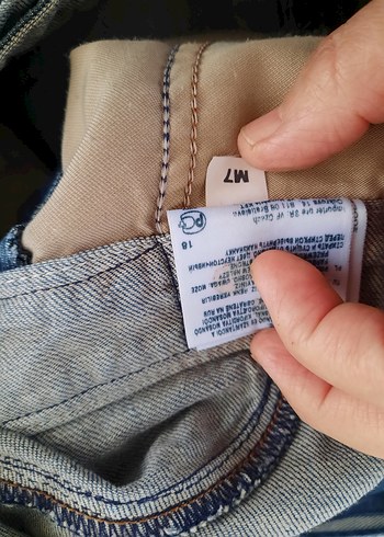 m Beden lacivert Renk Kızlar için Bağcıklı Lacivert Denim Tulum