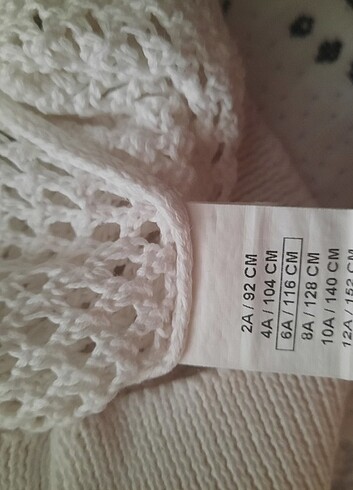 6 Yaş Beden Kız çocuk file sweatshirt 