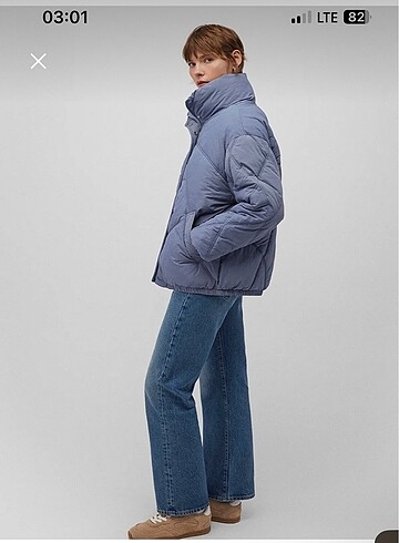 Mavi oversize mont