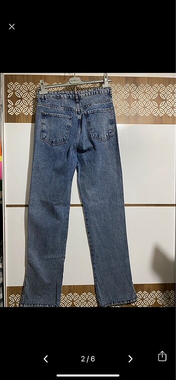 Topshop Yırtmaçlı Jean Pantolon