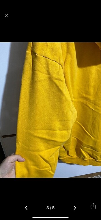 xl Beden Lwc Sarı Kapüşonlu Sweatshirt
