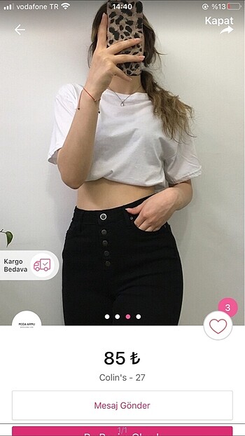 Diğer Her beden mevcuttur