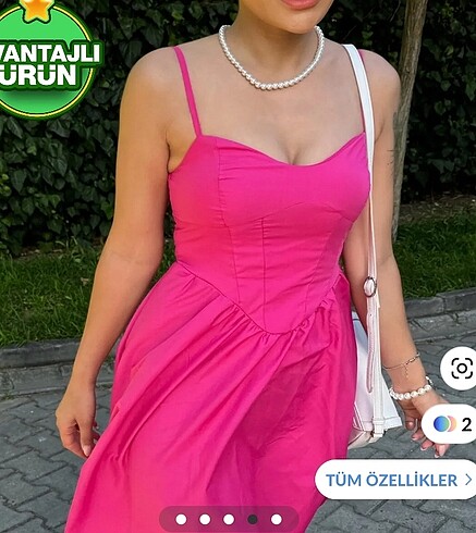 m Beden pembe Renk Fuşya bride elbise