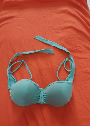 Turkuaz Minimalist Kadın Bikini Üstü