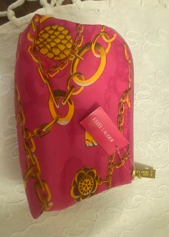 Beden pembe Renk Makyaj çantası orjınal #esteelauder