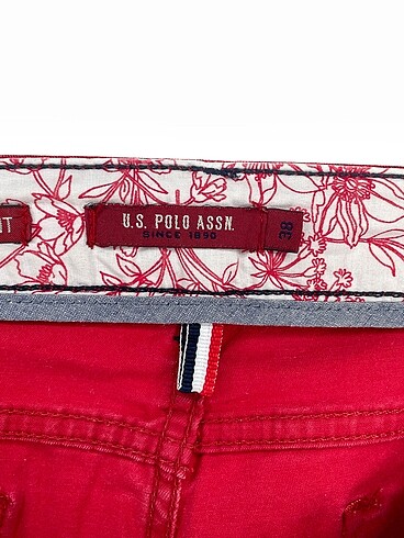 38 Beden kırmızı Renk U.S Polo Assn. Skinny %70 İndirimli.