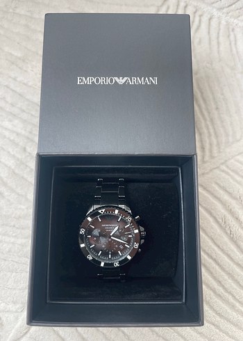 Siyah Emporio Armani Erkek Kol Saati - Görsel 2