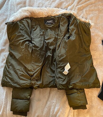 pull bear temiz kürklü mont şişme