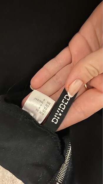 H&M hm demir detaylı mini elbise