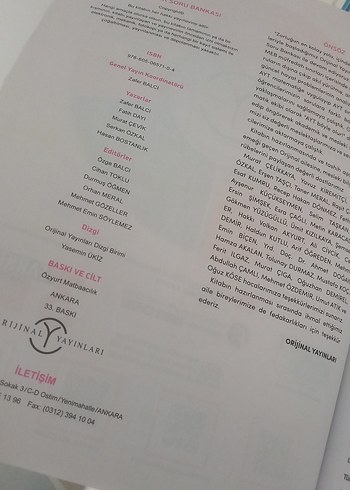 Beden Orijinal AYT Matematik soru bankası