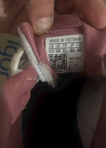 28 Beden beyaz Renk Adidas Beyaz Cırt Cırtlı Spor Ayakkabı