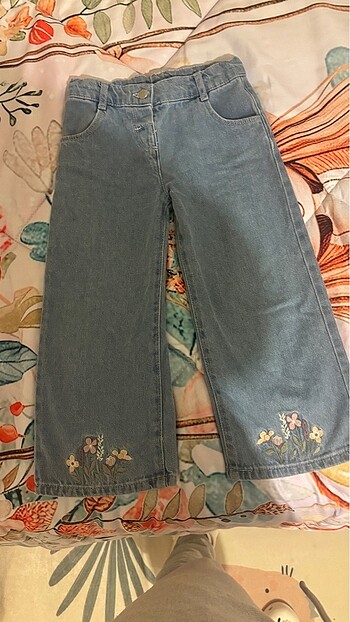 LC Waikiki Çiçek işlemeli jeans