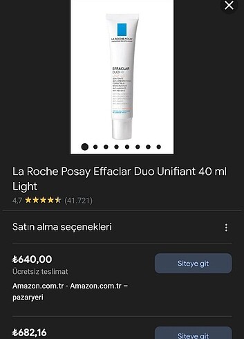 la Roche posay effaclar duo renkli nemlendirici light 