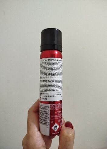 L'Oréal Paris Loreal makyaj sabitleme spreyi