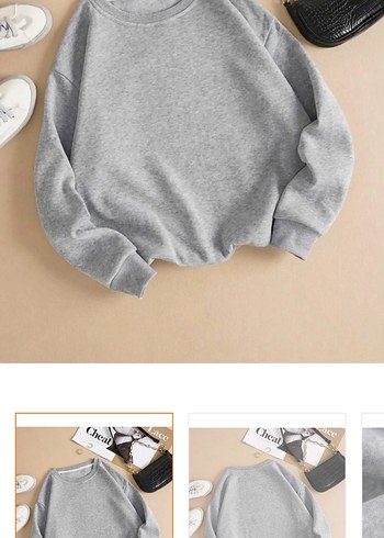 Gri Kadın Sweatshirt