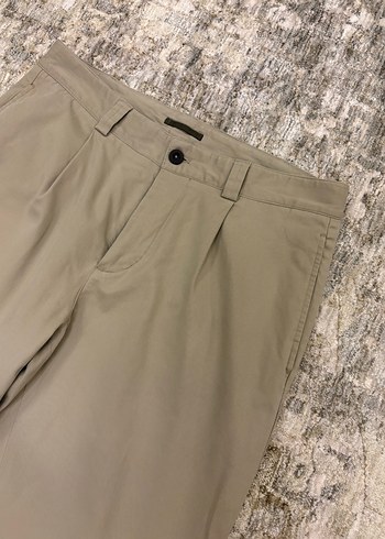 Erkek Bej Regular Fit Pamuk Pantolon