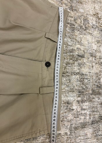 Massimo Dutti Erkek Bej Regular Fit Pamuk Pantolon