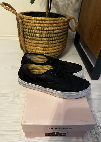 Siyah Minimalist Platform Kadın Spor Ayakkabı - Görsel 7