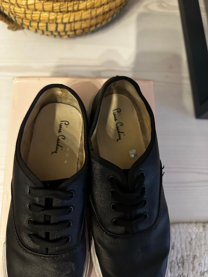 Siyah Minimalist Platform Kadın Spor Ayakkabı - Görsel 4