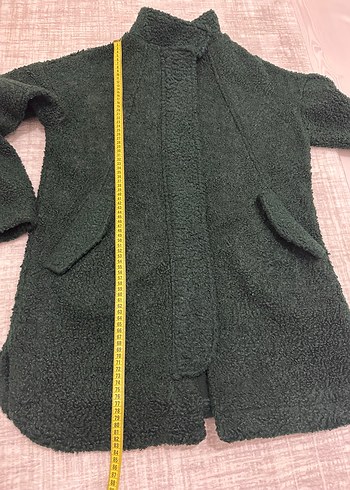 Koton Buklet Midi Yeşil Kadın Kaban - Görsel 7