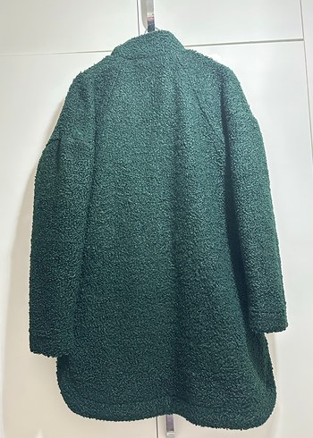 Koton Buklet Midi Yeşil Kadın Kaban - Görsel 5