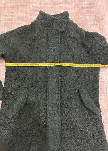 Koton Buklet Midi Yeşil Kadın Kaban - Görsel 6