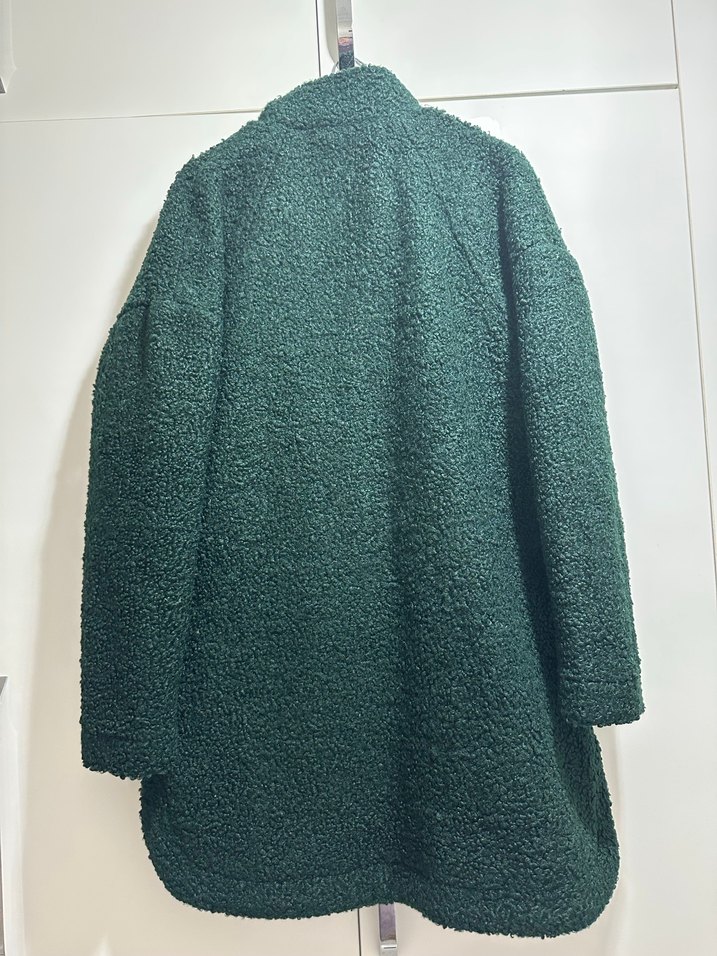 Koton Buklet Midi Yeşil Kadın Kaban - Görsel 5