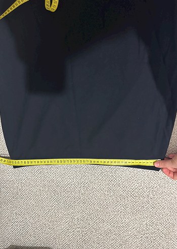 Zara Siyah Yırtmaçlı Midi Kalem Etek - Görsel 4