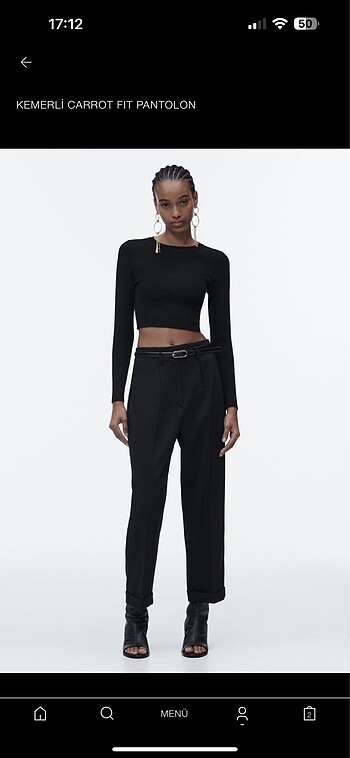 Zara Carrot Fit Pantolon