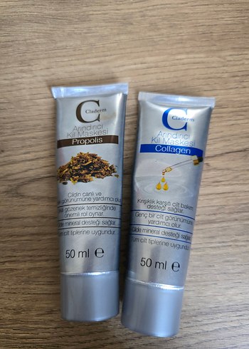 Propolis ve Kolajen Yüz Maskesi Seti 50ml claderm