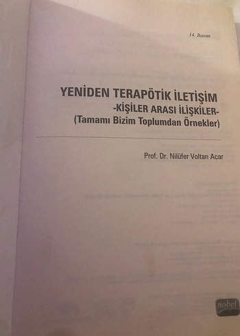 Yeniden Terapötik İletişim Kitabı