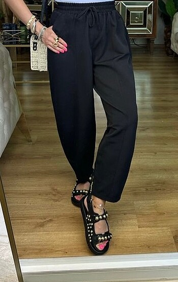 Zara etiketli keten pantolon