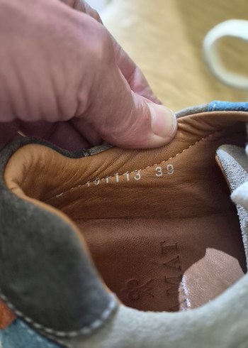 Gri Erkek Spor Ayakkabı Bağcıkları - Görsel 5