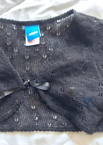 Kız Çocuk Siyah Triko Bolero - Görsel 3