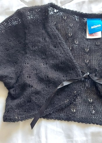 Kız Çocuk Siyah Triko Bolero - Görsel 4