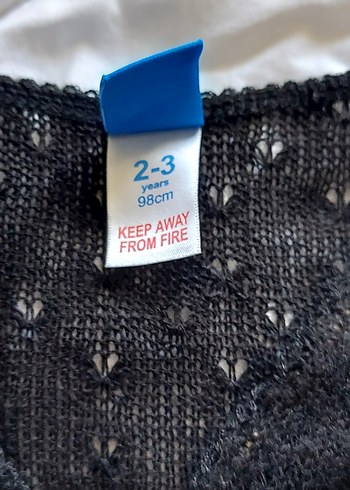 Kız Çocuk Siyah Triko Bolero - Görsel 5