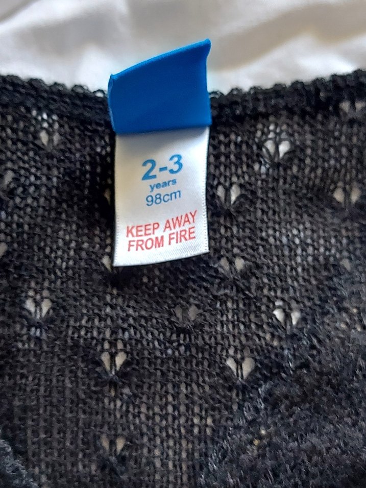 Kız Çocuk Siyah Triko Bolero - Görsel 5