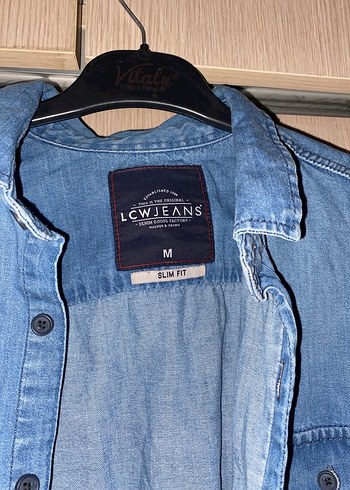 Erkek Mavi Denim Düğmeli Gömlek - Görsel 2