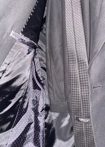 Gri Erkek Takım Elbise, Kemerli, Regular Fit - Görsel 2