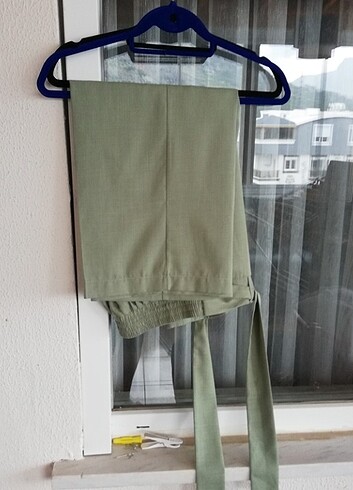 Fred Perry Bol paça kumaş pantolon yüksek bel