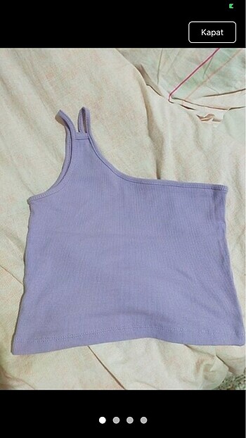 Tek omuz crop bluz