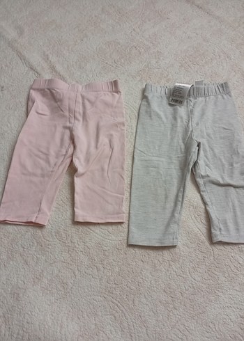 Kız Çocuk Gri Pamuklu Tayt - Görsel 2