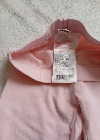 Kız Çocuk Gri Pamuklu Tayt - Görsel 4