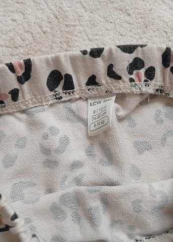 Kız Çocuk Gri Leopar Desenli Bol Kesim Tayt - Görsel 3