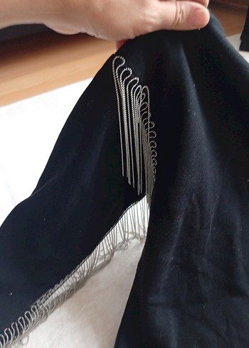 Siyah Örgü Uzun Kollu Salaş Kadın Kazak - Görsel 5